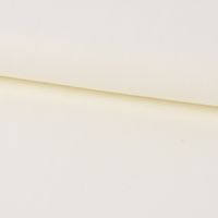 Bekleidungsstoff Baumwollstoff Flanell dünn uni creme 1.42m Breite