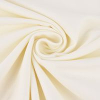 Bekleidungsstoff Baumwollstoff Flanell dünn uni creme 1.42m Breite