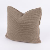 Kissenhülle Strick einfarbig sandfarben 45x45cm