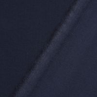 Bekleidungsstoff Baumwollstoff Flanell dünn uni dunkelblau 1.42m