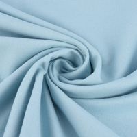 Bekleidungsstoff Baumwollstoff Flanell dünn uni hellblau 1.42m Breite