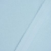 Bekleidungsstoff Baumwollstoff Flanell dünn uni hellblau 1.42m Breite