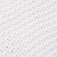 Strickplaid Wolle einfarbig weiß 130x170cm
