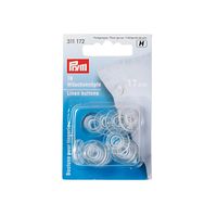 Prym 16 Wäscheknöpfe Polyester 17mm transparent