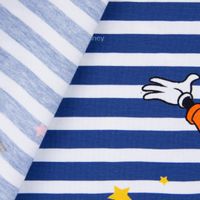 Baumwolljersey Digitaldr. Disney Micky Maus und Freunde weiß blau bunt