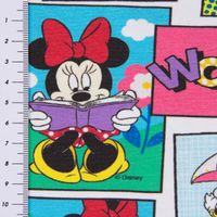 Baumwolljersey Digitaldr. Disney Minnie Maus Daisy Duck Comic weiß bun