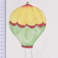 SCHÖNER LEBEN. Kissenhülle Lamarama Lamas. Pandas und Heißluftballons