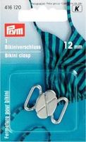 Prym Bikini Verschluss silberfarbig 12mm