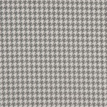 Outdoorstoff Dralon Jacquard Hahnentritt grau wollweiß 1.40m