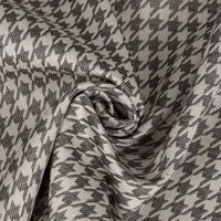Outdoorstoff Dralon Jacquard Hahnentritt grau wollweiß 1.40m