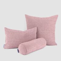 SCHÖNER LEBEN. Kissenhülle VARANO grobe Struktur rosa meliert