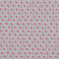 SCHÖNER LEBEN. Kissenhülle Dreiecke Retro weiß grau rot div. Größen