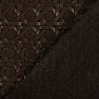 Kunstleder Lederimitat Struktur Geometrisch Relief braun lakritz 1.4m
