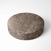 Kunstleder Lederimitat Wildlederoptik beige schwarz-glänzend 1.4m