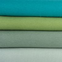 Sweatstoff Melange einfarbig dunkel mint meliert 1.4m Breite