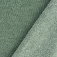 Sweatstoff Melange einfarbig dunkel mint meliert 1.4m Breite