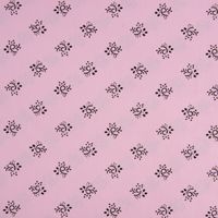 Baumwollstoff Trachten Blumen Ornament rosa schwarz 1.50m Breite