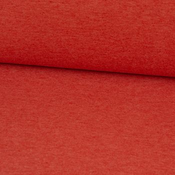 Sweatstoff Melange einfarbig terrakotta meliert 1.4m Breite