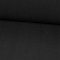 Feinstrick Jersey Baumwolle Pointoille Lochmuster uni schwarz 1.4m