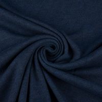 Feinstrick Jersey Baumwolle Pointoille uni dunkelblau meliert 1.4m