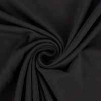 Baumwolljersey Organic Bio Jersey einfarbig schwarz 1.5m Breite