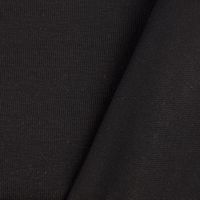Baumwolljersey Organic Bio Jersey einfarbig schwarz 1.5m Breite