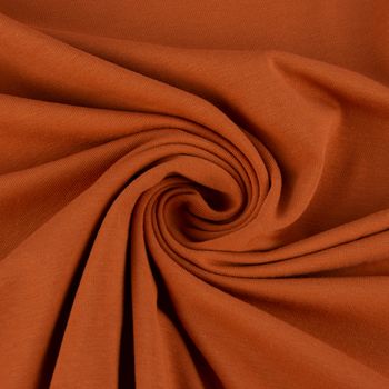 Baumwolljersey Organic Bio Jersey uni amber bernstein 1.5m Breite