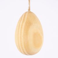 Rico Design Dekoei zum Hängen Osterei Holz 1 Stück natur