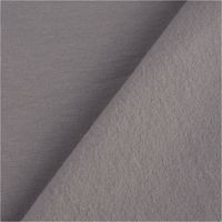 Sweatstoff Soft Sweat Bio einfarbig dünn hellgrau 1.5m Breite