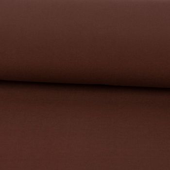 Sweatstoff Soft Sweat Bio einfarbig dünn braun 1.5m Breite