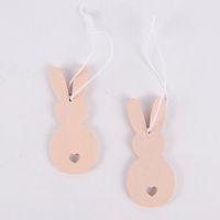 Rico Design Dekohänger Osterhase Holz 2 Stück puder rosa