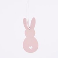 Rico Design Dekohänger Osterhase Holz 2 Stück rosa