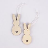 Rico Design Dekohänger Osterhase Holz 2 Stück natur