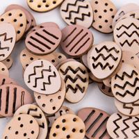Rico Design Dekostreu Ostereier Holz 48 tlg. puder mixfarben