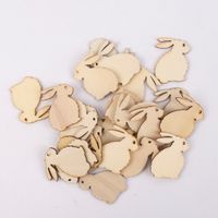 Rico Design Dekostreu Hasen groß Holz 24 tlg. natur
