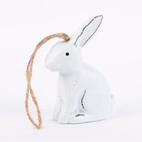 Rico Design Dekohänger Hase Holz weiß 17cm