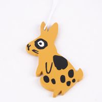 Rico Design Dekohänger Osterhase gefleckt Holz braun schwarz 16cm