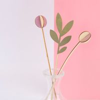 Rico Design 3D Stecktulpen Holz natur 5 tlg.