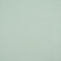 Tischdeckenstoff beschichtete Baumwolle Punkte mint weiß 1.5m Breite