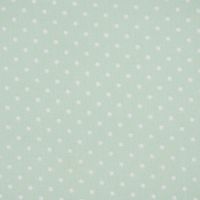 Tischdeckenstoff beschichtete Baumwolle Punkte mint weiß 1.5m Breite
