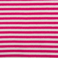 Strickschlauch Bündchenstoff fein Streifen 5mm pink weiß 35cm Breite