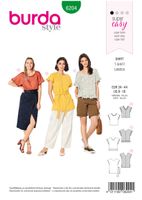 Burda Schnittmuster 6204 Damen Shirt