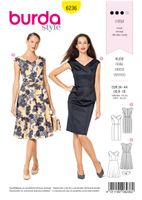 65603-Burda-Schnittmuster-6236-Damen-Kleid-6236.jpg Burda Schnittmuster 6236 Damen Kleid