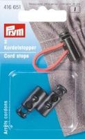 Prym 2 Kordelstopper 2-Loch schwarz