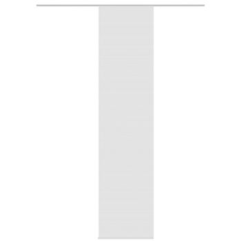 Schiebevorhang Streifenstruktur Bambus-Optik einfarbig grau 60x260cm