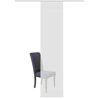 Schiebevorhang Streifenstruktur Bambus-Optik einfarbig grau 60x260cm