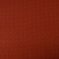Double Gauze Musselin Lochstickerei Blumen einfarbig rost 1.35m Breite