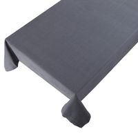 Linen & More Tischdecke Indi einfarbig grau 140x250cm