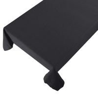 Linen & More Tischdecke Indi einfarbig schwarz 140x250cm