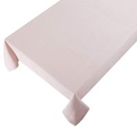 Linen & More Tischdecke Indi einfarbig hellrosa 140x250cm